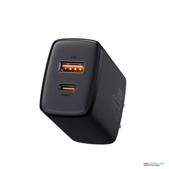 Baseus Compact Quick Charger U C W Cn Black